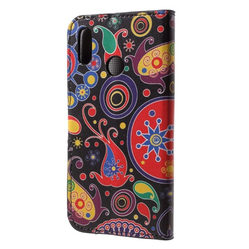 Flip Cover Læder Huawei P20 Lite Galakse Design