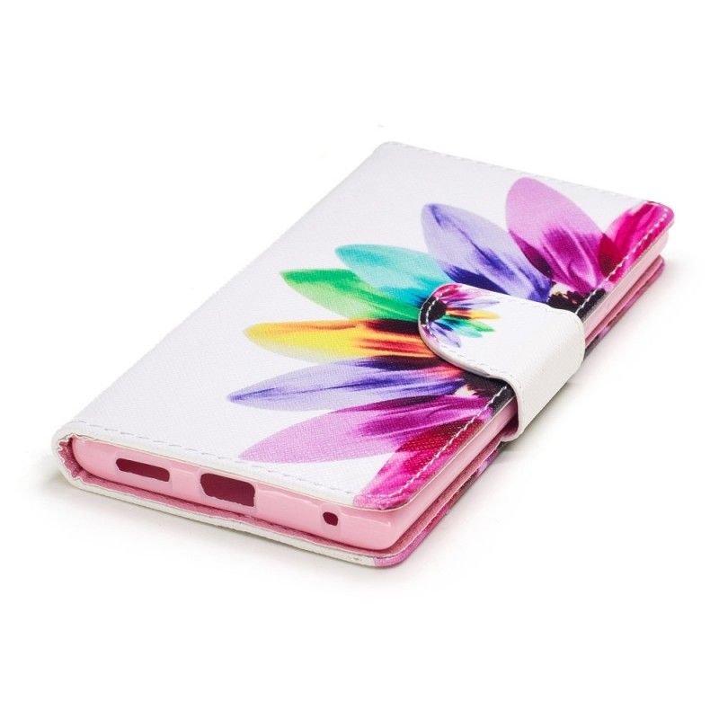 Flip Cover Læder Sony Xperia L1 Akvarelblomst Original