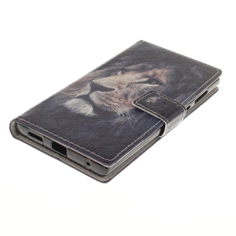 Flip Cover Læder Sony Xperia L1 Drømmende Løve