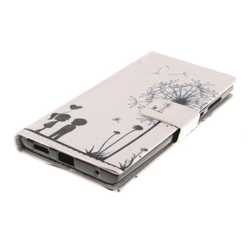 Flip Cover Læder Sony Xperia L1 Kærlighed Mælkebøtte