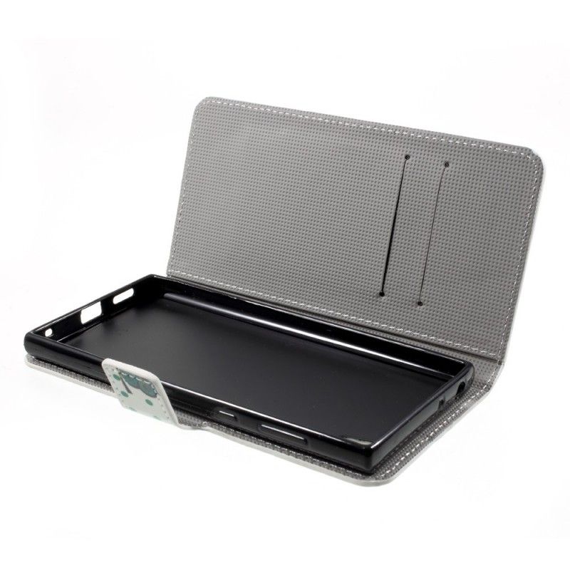 Flip Cover Læder Sony Xperia L1 Sovende Ugle