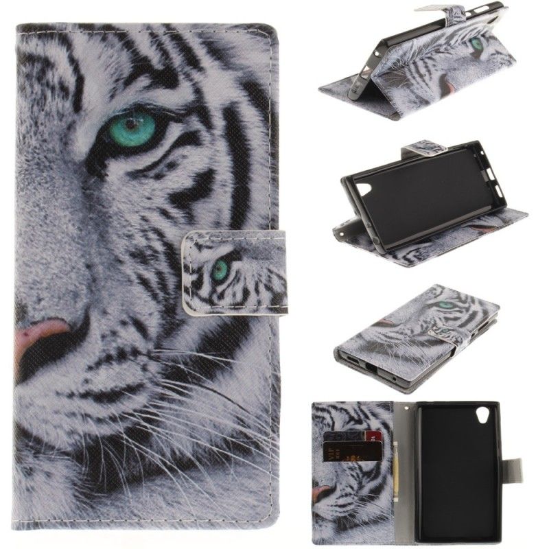 Flip Cover Læder Sony Xperia L1 Tigeransigt