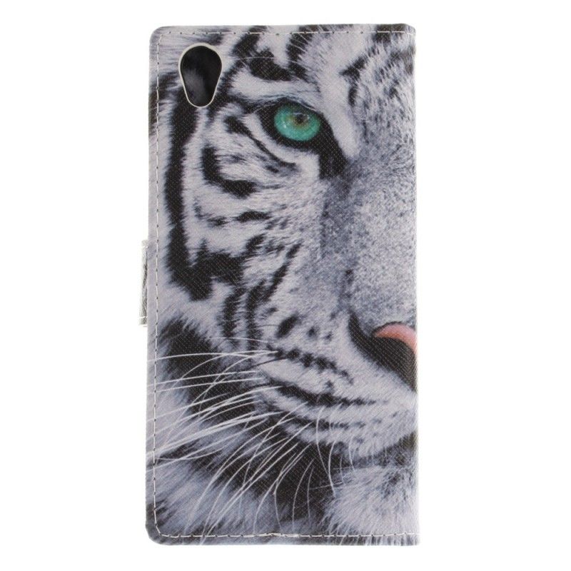 Flip Cover Læder Sony Xperia L1 Tigeransigt