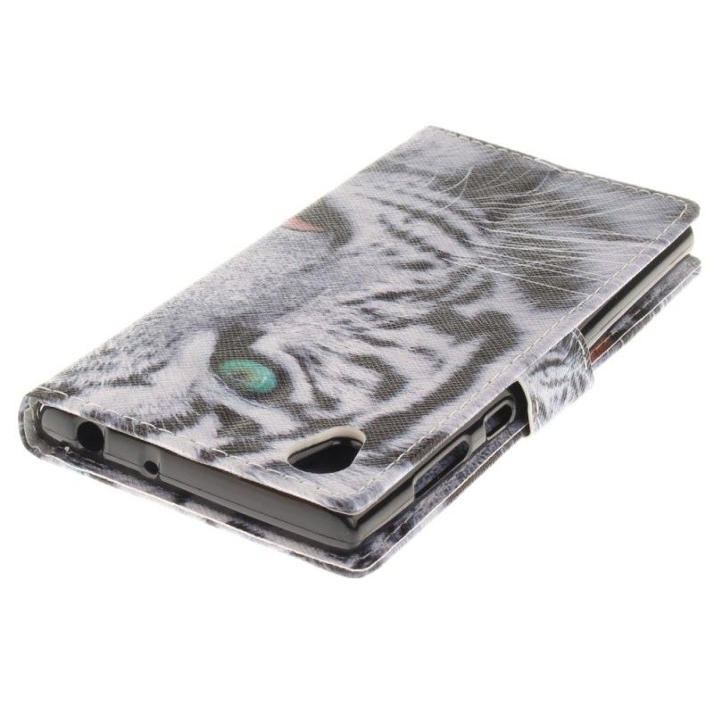 Flip Cover Læder Sony Xperia L1 Tigeransigt