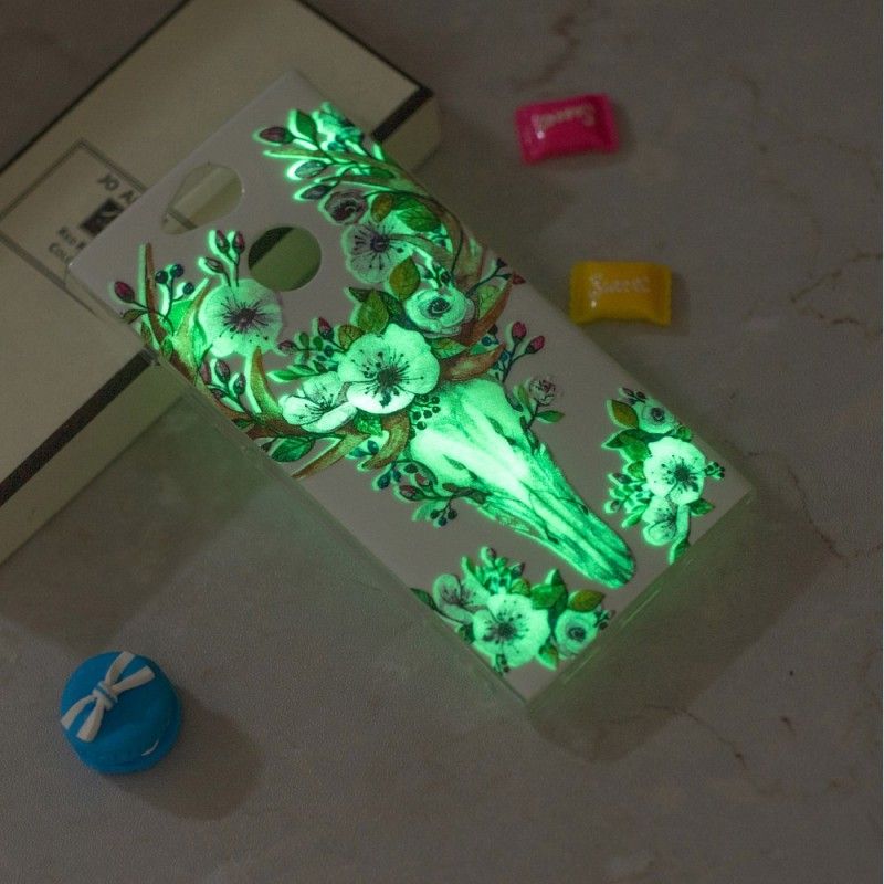 Cover Sony Xperia XA2 Fluorescerende Blomstret Elg
