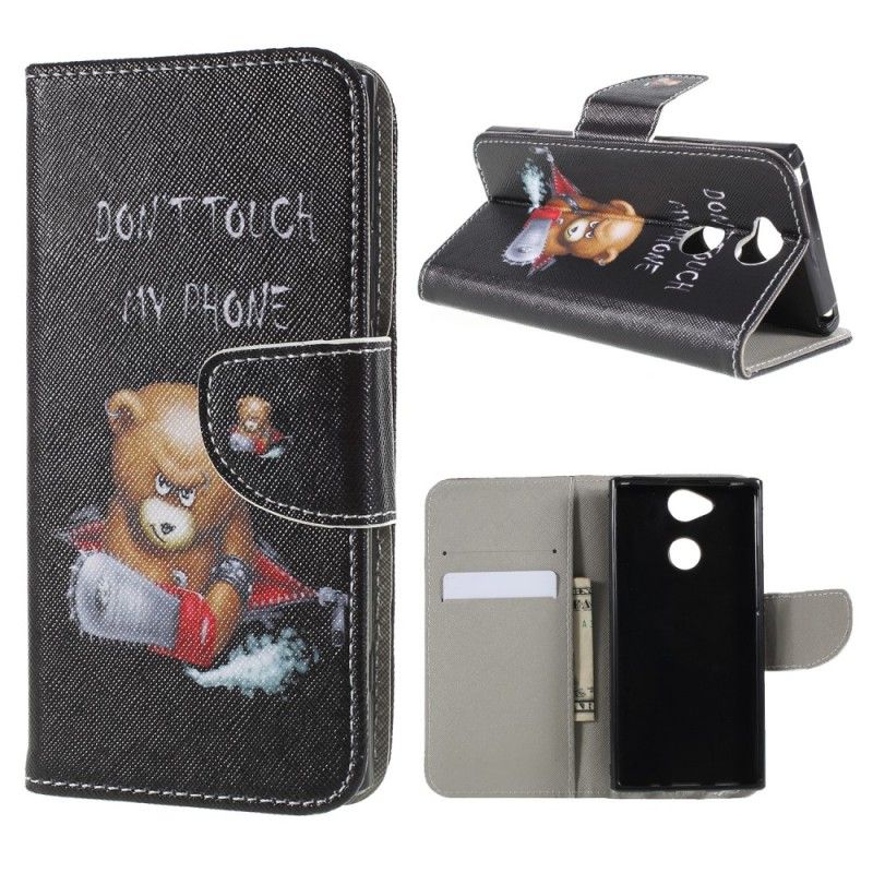 Flip Cover Sony Xperia XA2 Mobilcover Farlig Bjørn