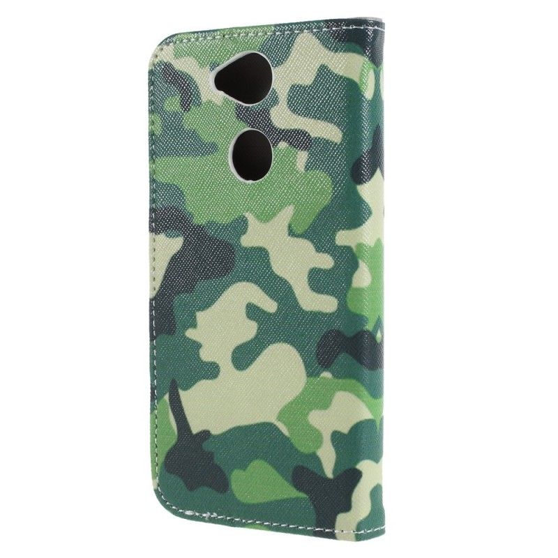 Flip Cover Sony Xperia XA2 Mobilcover Militær Camouflage