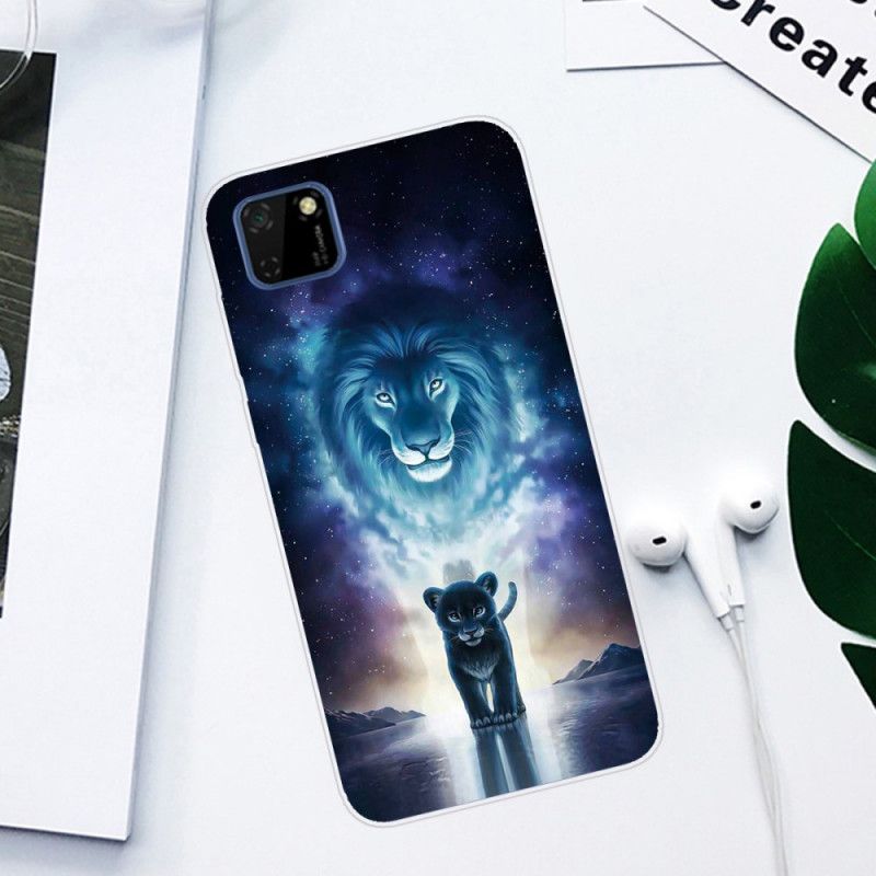 Cover Huawei Y5p Mobilcover Løveunge