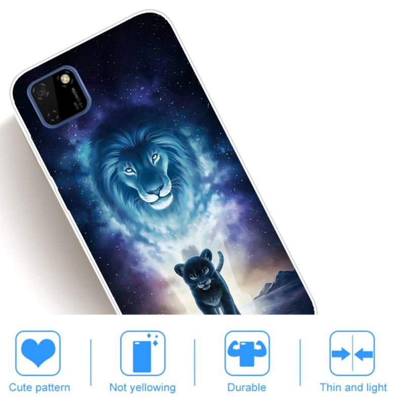 Cover Huawei Y5p Mobilcover Løveunge