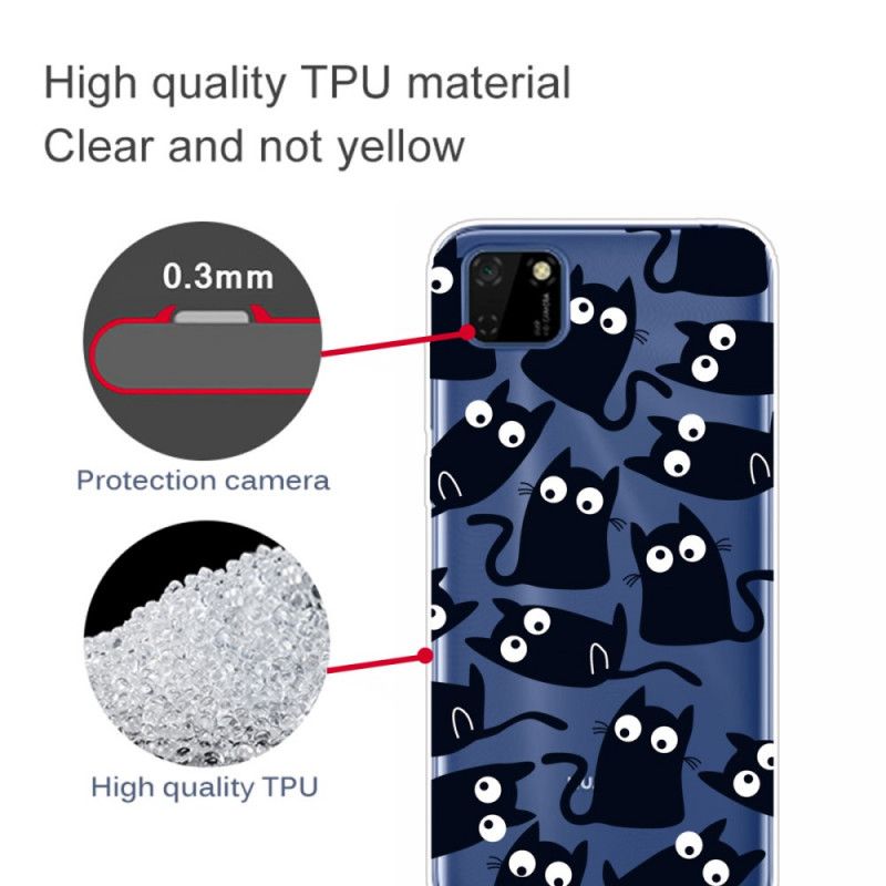 Cover Huawei Y5p Mobilcover Sorte Mus