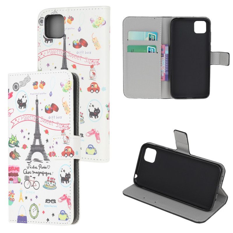 Flip Cover Huawei Y5p Jeg Elsker Paris