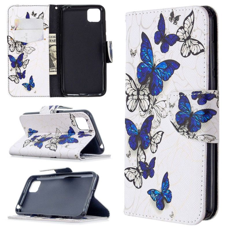 Flip Cover Huawei Y5p Mobilcover Kongesommerfugle