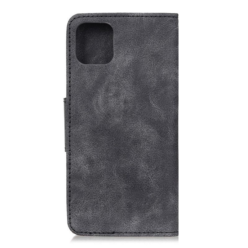 Flip Cover Huawei Y5p Mørkerød Mobilcover Vintage Split Læder