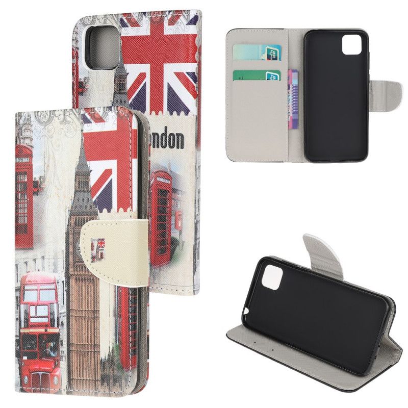 Flip Cover Læder Huawei Y5p London Liv