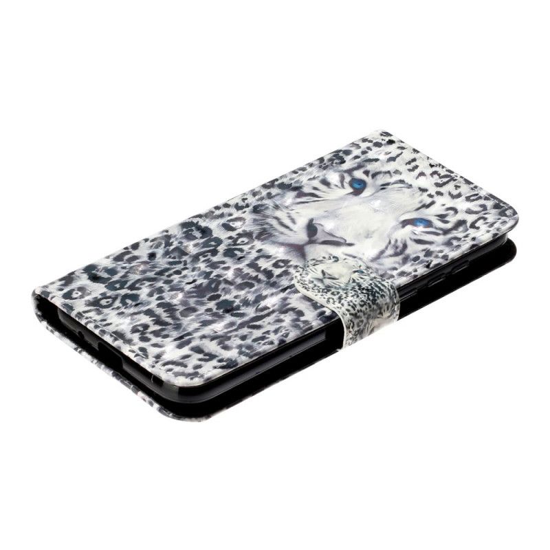 Flip Cover Læder Huawei Y5p Tigerlyspletter Med Rem