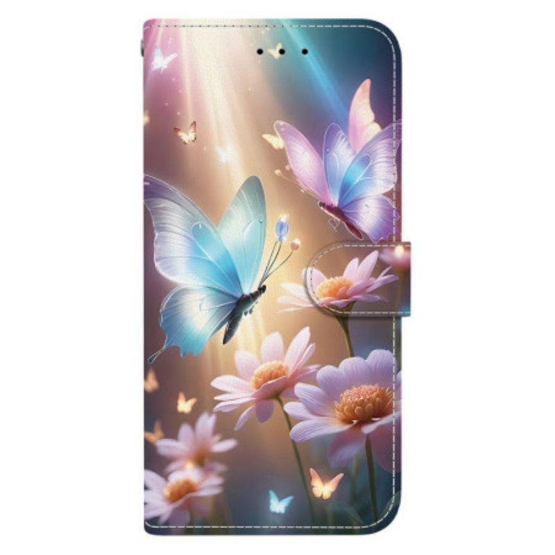 Case Oneplus Nord 5 Telefon Etui Blomstersommerfugl