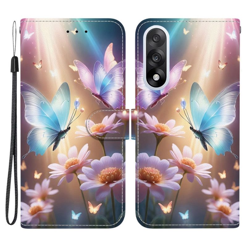Case Oneplus Nord 5 Telefon Etui Blomstersommerfugl