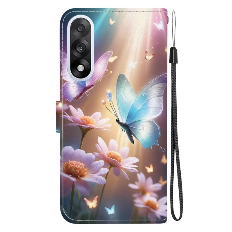 Case Oneplus Nord 5 Telefon Etui Blomstersommerfugl