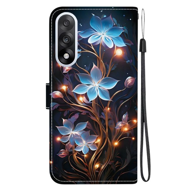Flip Cover Oneplus Nord 5 Blå Blomster
