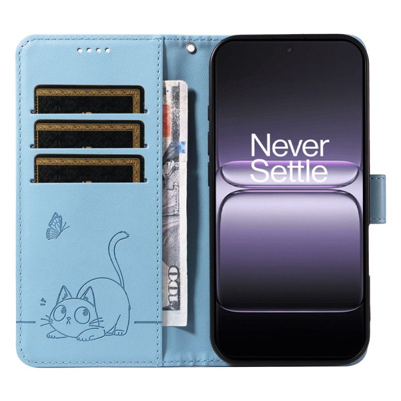 Flip Cover Oneplus Nord 5 Grafisk Kat