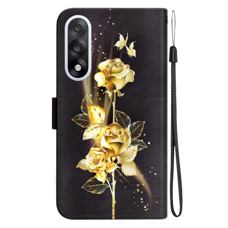 Flip Cover Oneplus Nord 5 Gyldne Roser