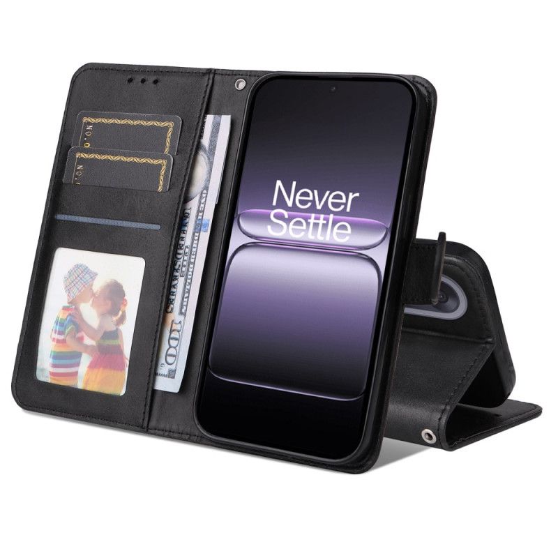 Flip Cover Oneplus Nord 5 Lædereffekt Med Rem