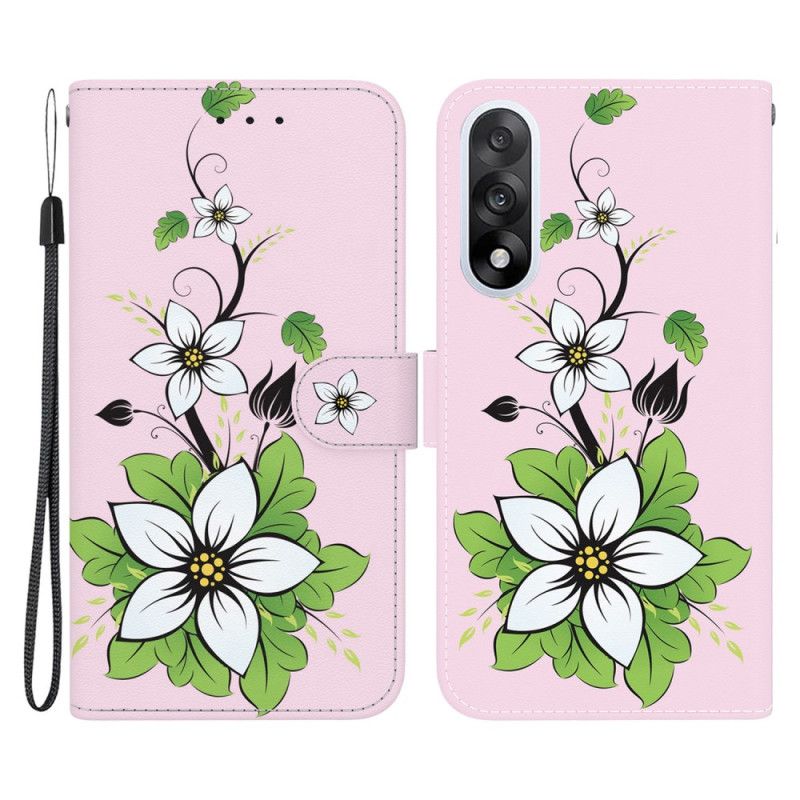 Flip Cover Oneplus Nord 5 Liljeblomster