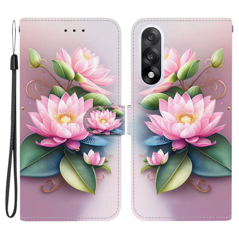 Flip Cover Oneplus Nord 5 Lotusmønster
