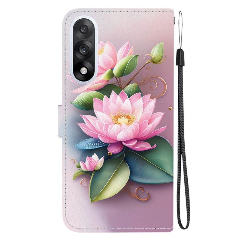 Flip Cover Oneplus Nord 5 Lotusmønster