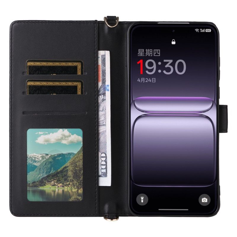 Flip Cover Oneplus Nord 5 Quiltet Med Skulderrem