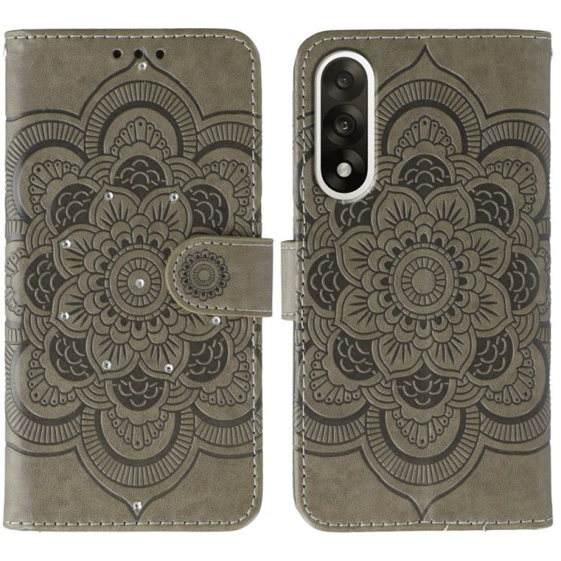 Flip Cover Oneplus Nord 5 Rhinstensmandala