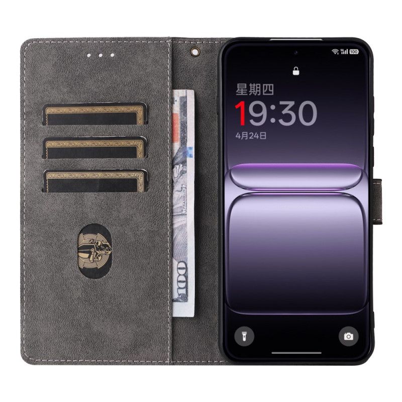 Flip Cover Oneplus Nord 5 Ruskindseffekt Rfid-beskyttelse