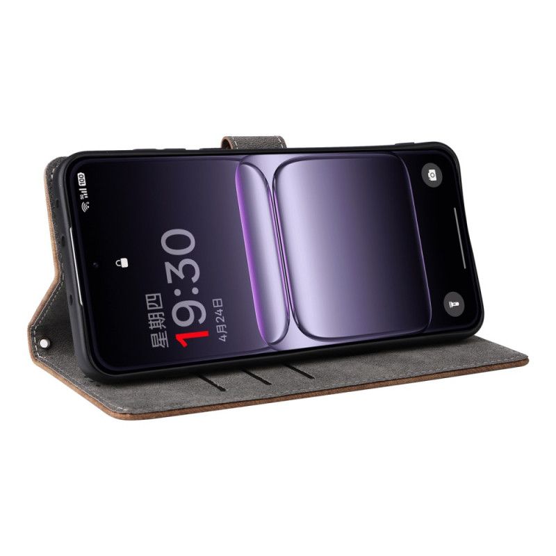 Flip Cover Oneplus Nord 5 Ruskindseffekt Rfid-beskyttelse