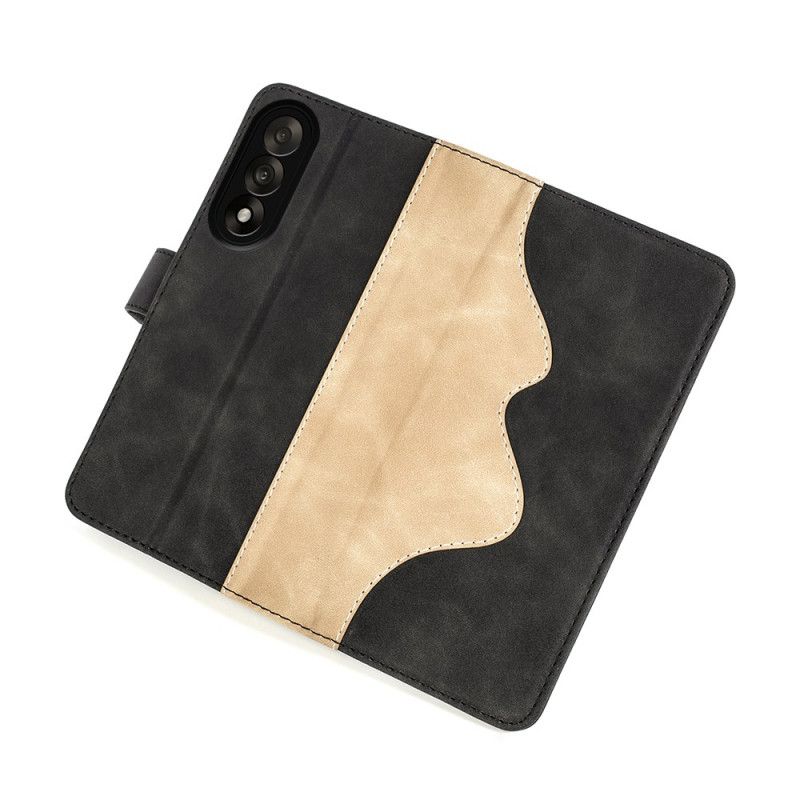 Flip Cover Til Oneplus Nord 5 Tofarvet Bølget