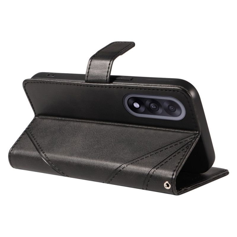 Flip Cover Til Oneplus Nord 5 Tofarvet Geometrisk