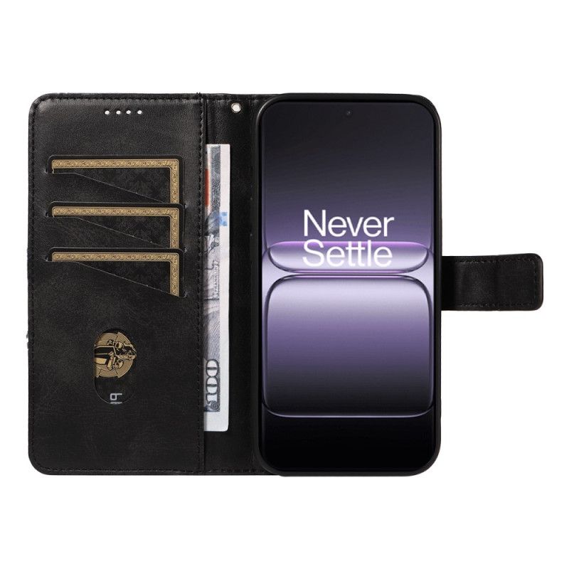 Flip Cover Til Oneplus Nord 5 Tofarvet Geometrisk