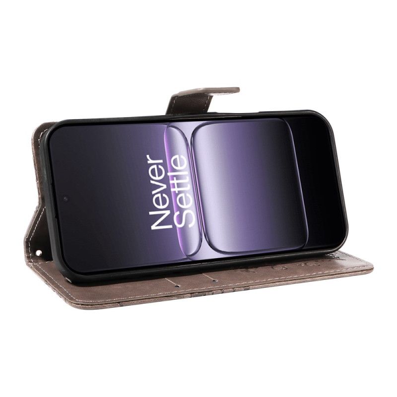 Læder Cover Oneplus Nord 5 Stor Sommerfugle