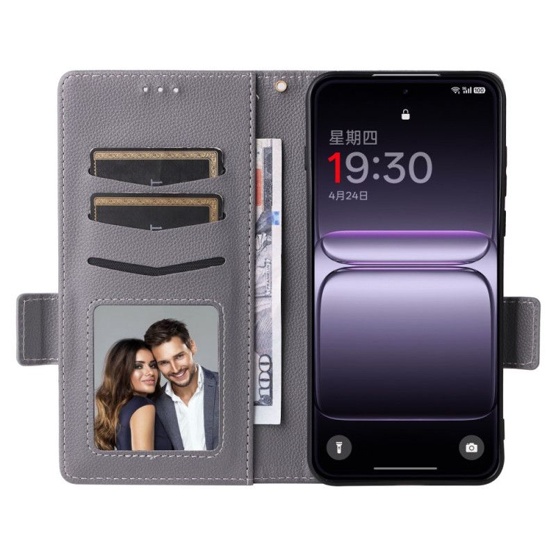 Læder Cover Oneplus Nord 5 Tekstureret Med Rem