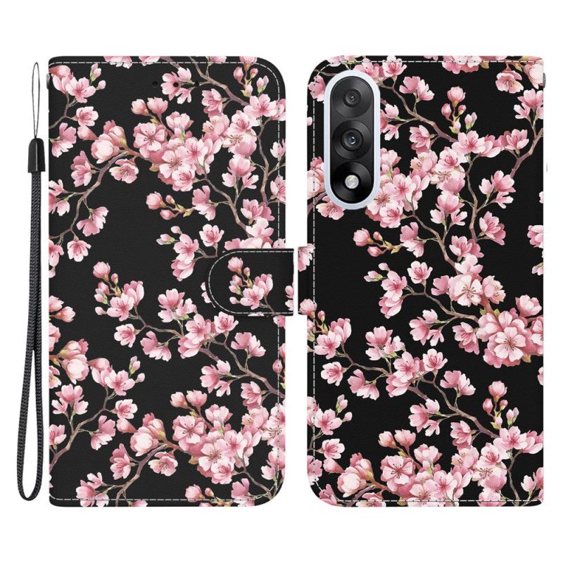 Læder Cover Oneplus Nord 5 Telefon Etui Blommeblomster
