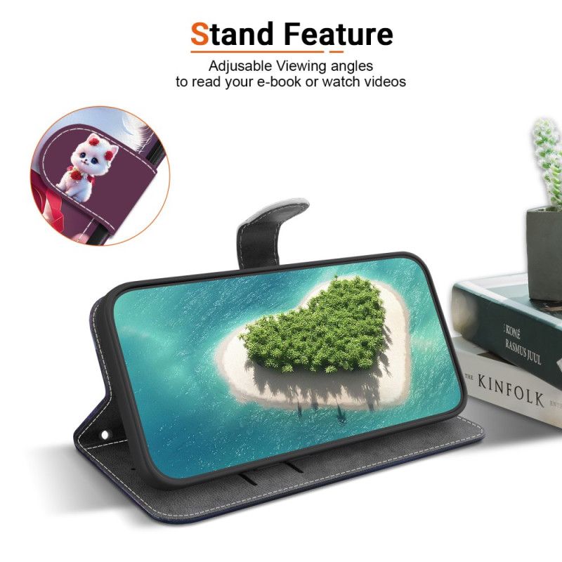 Læder Cover Oneplus Nord 5 Telefon Etui Blomsterkilling