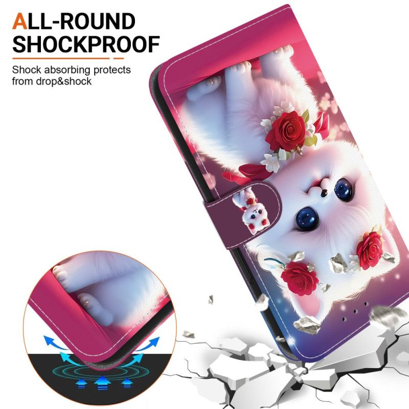 Læder Cover Oneplus Nord 5 Telefon Etui Blomsterkilling