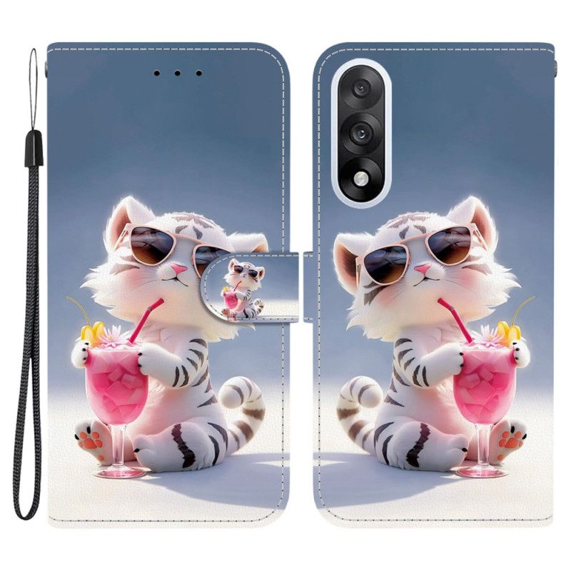 Læder Cover Oneplus Nord 5 Telefon Etui Tegneserietiger