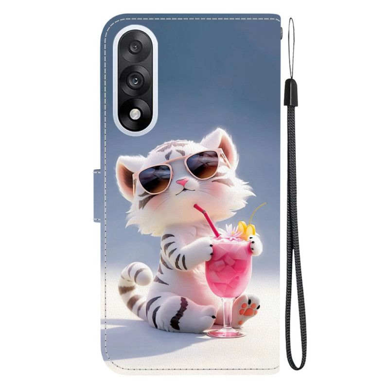 Læder Cover Oneplus Nord 5 Telefon Etui Tegneserietiger