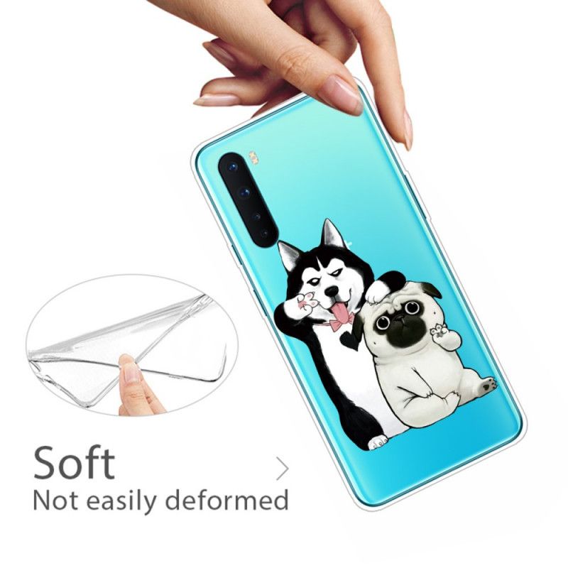 Cover OnePlus Nord Mobilcover Sjove Hunde