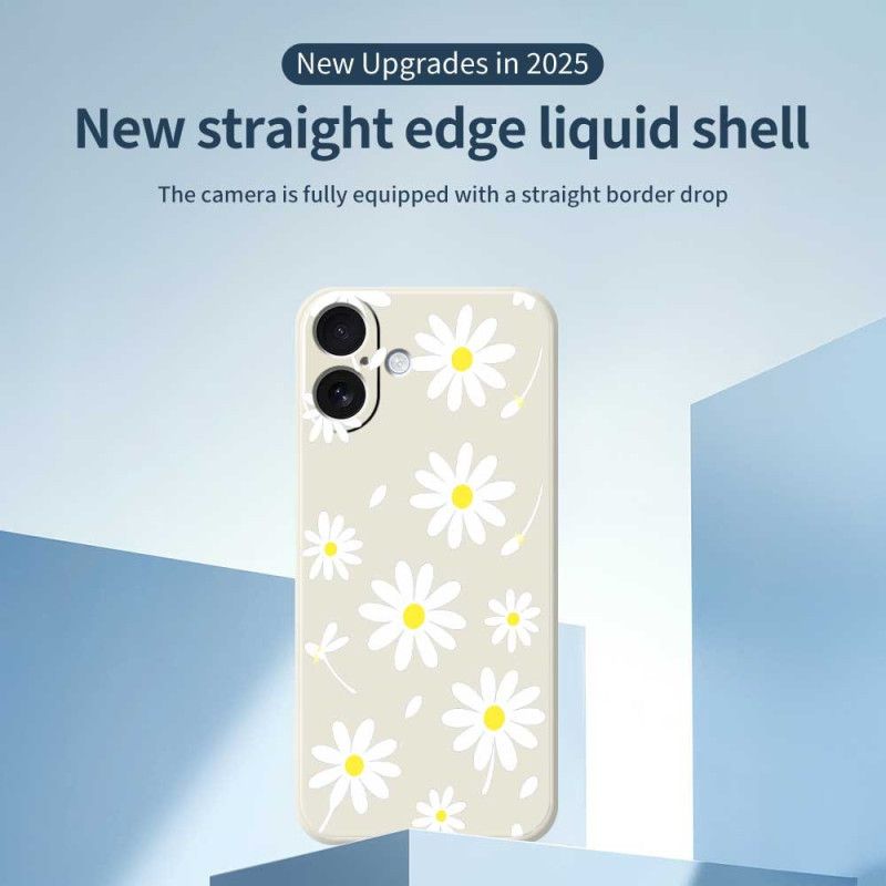 Cover iPhone 17 Flydende Silikone Margueritter