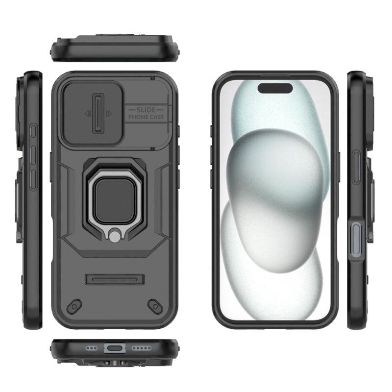 Cover iPhone 17 Holdbar Ring Med Kamerabeskytter