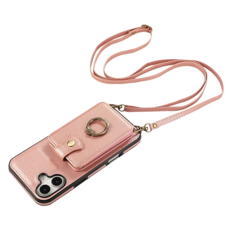 Cover iPhone 17 Kortholder Til Flere Kort Og Skulderrem