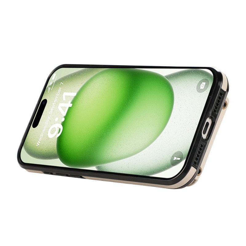 Cover iPhone 17 Kortholder Til Flere Kort Og Skulderrem