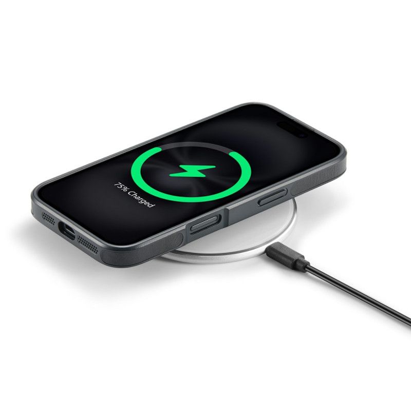 Cover iPhone 17 Magsafe Kompatibel Med Premium Leather Effect