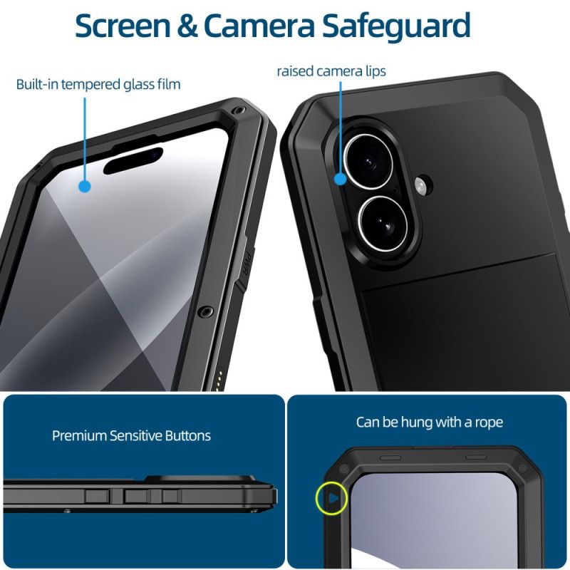 Cover iPhone 17 Med Skærmbeskytter I Hærdet Glas